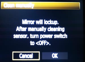 Sensor Cleaning Settings