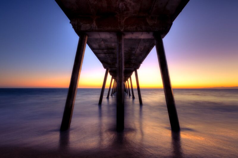 Beneath the Hermosa Pier