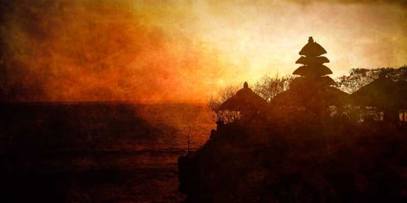 Sunset at Tanah Lot