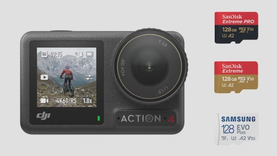 Best Memory Cards DJI Osmo Action 4