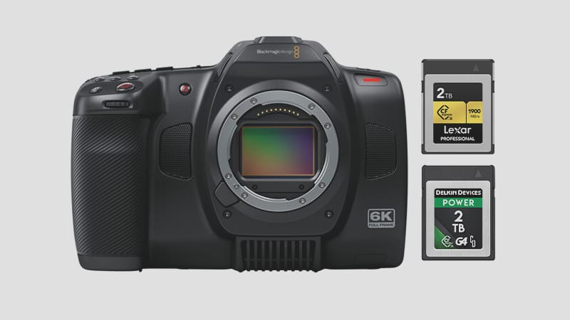 Best Memory Cards for BlackMagic Cinema 6k