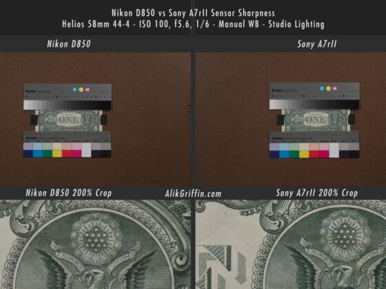 Nikon D850 vs Sony A7rII - Sensor Sharpness Comparison