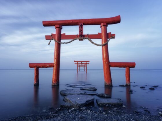 Floating Torri Oouo Shrine