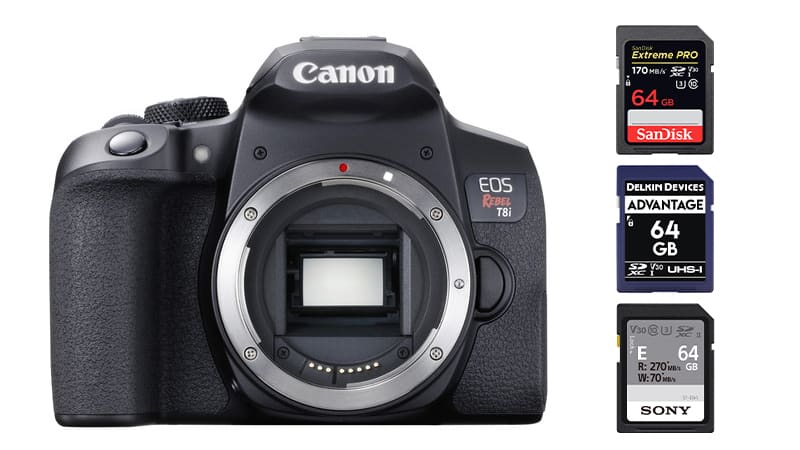 Canon T8i Best Memory Cards