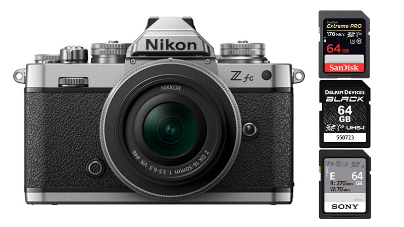 Nikon Z fc Memory Cards
