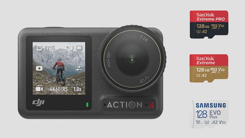 Best Memory Cards DJI Osmo Action 4