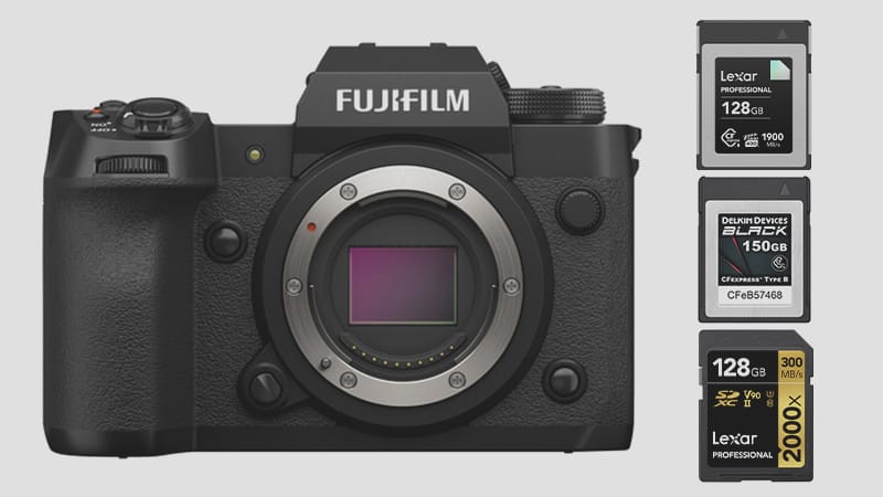 Fujifilm X-H2 Memory Cards