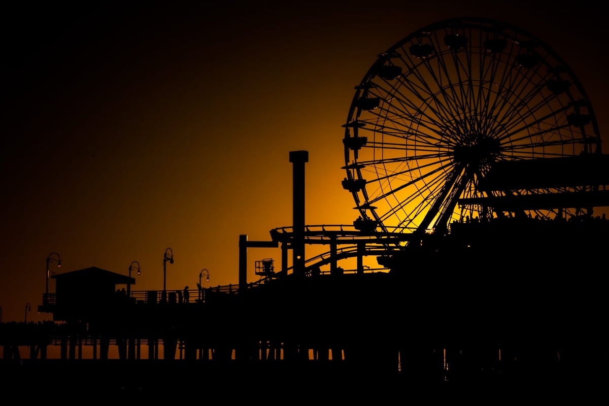 Orange Skies – Santa Monica Pier