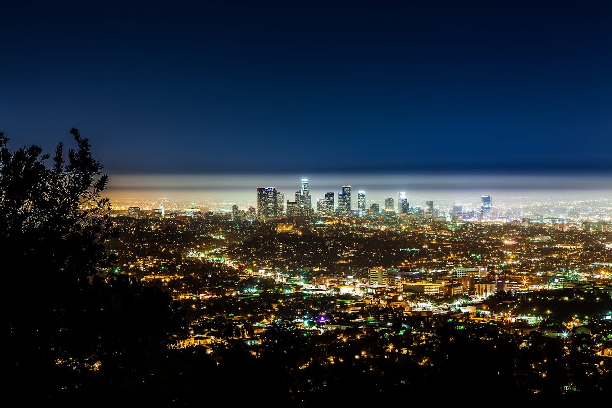 Downtown Los Angeles View from Griffith Observatory City Lights from Los Angeles