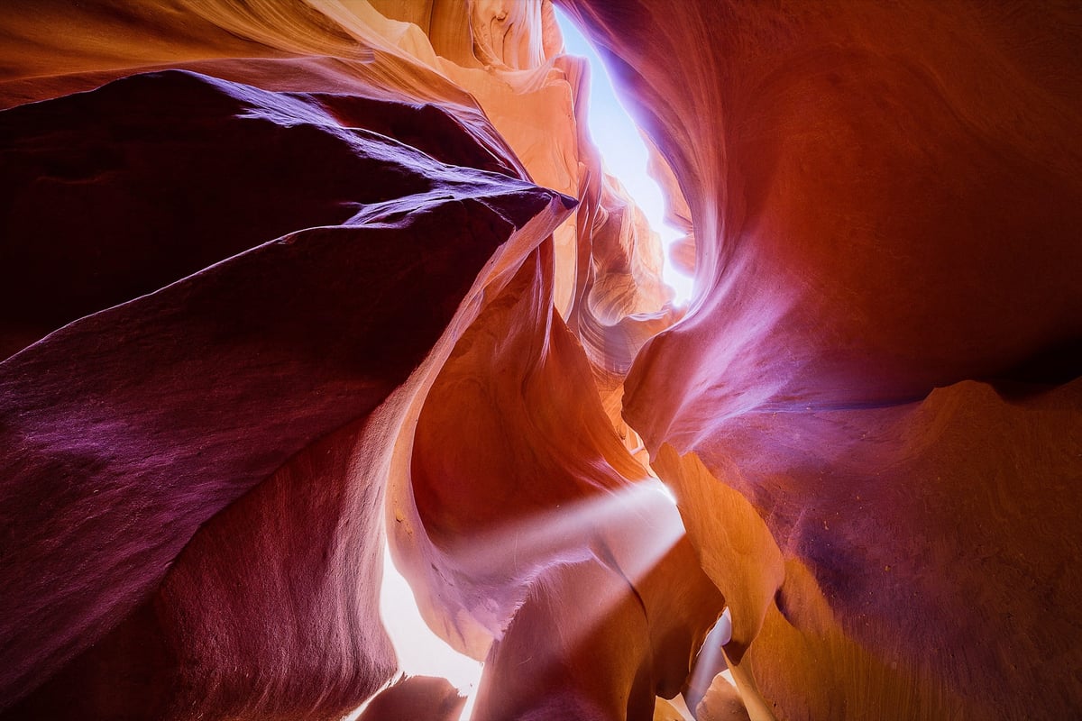 Up At The Lower Antelope Canyon