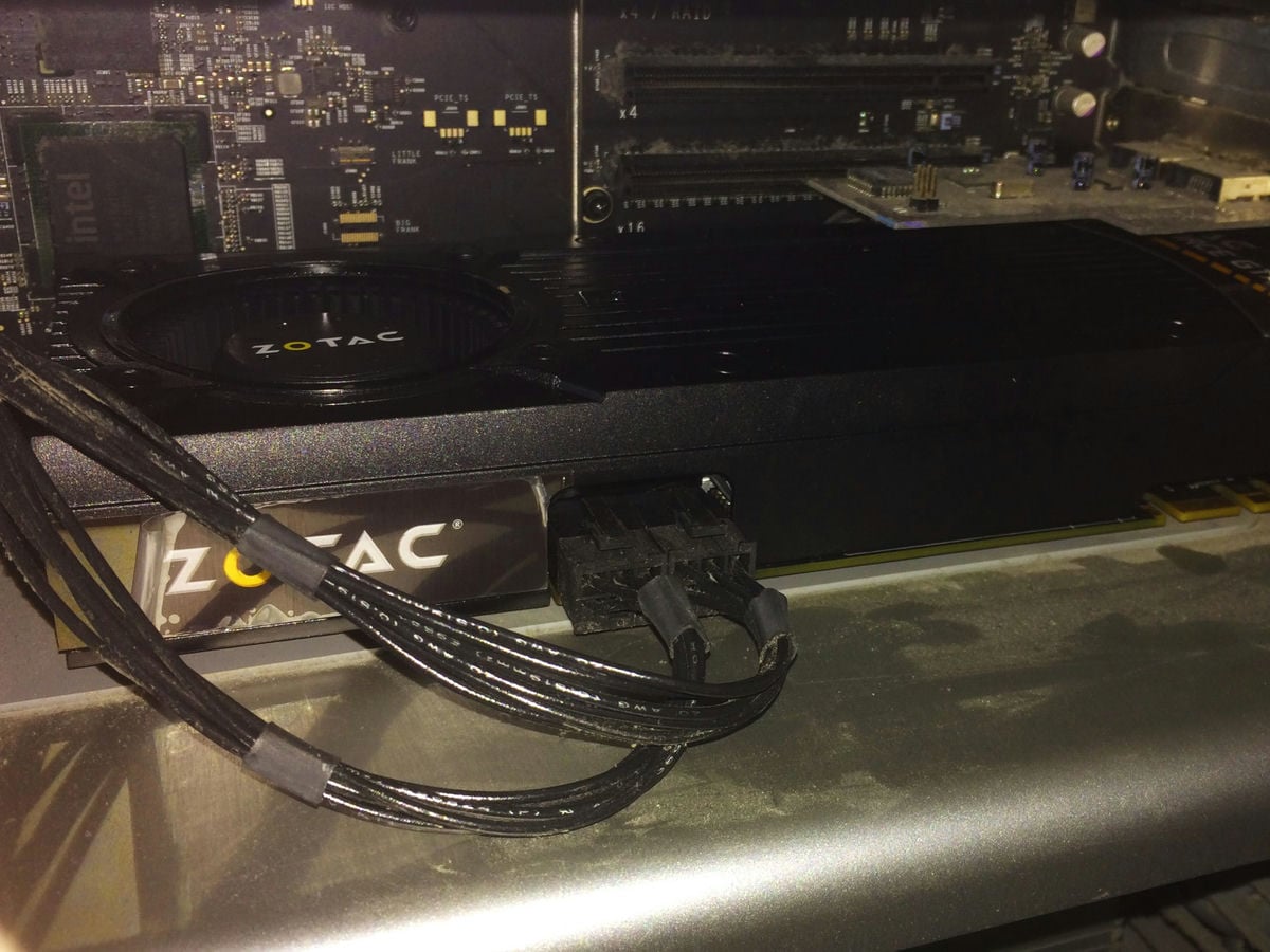 GPU Installed in MacPro Zotac Graphics Card Installed