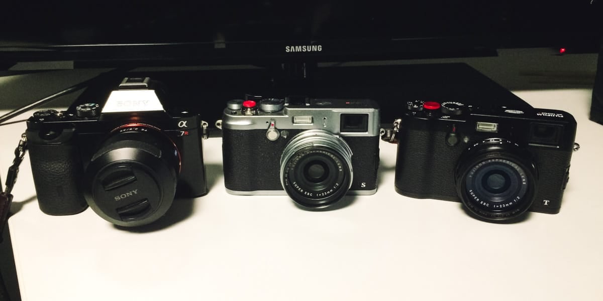 Fujifilm X100T, vs Fujifilm X100S, vs Sony A7r