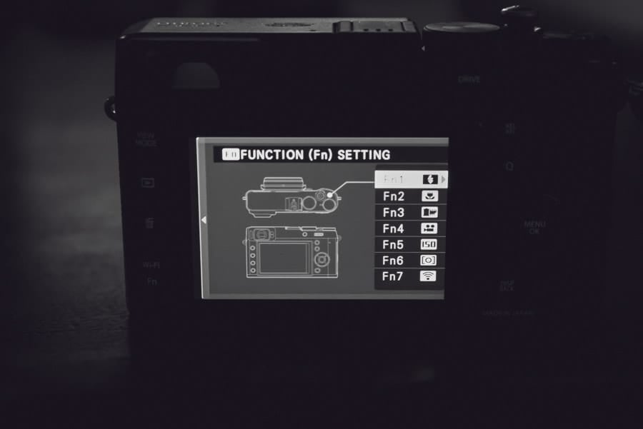 Fujifilm X100T Function Button