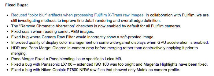 Adobe Adds New Support For X-Trans Processing