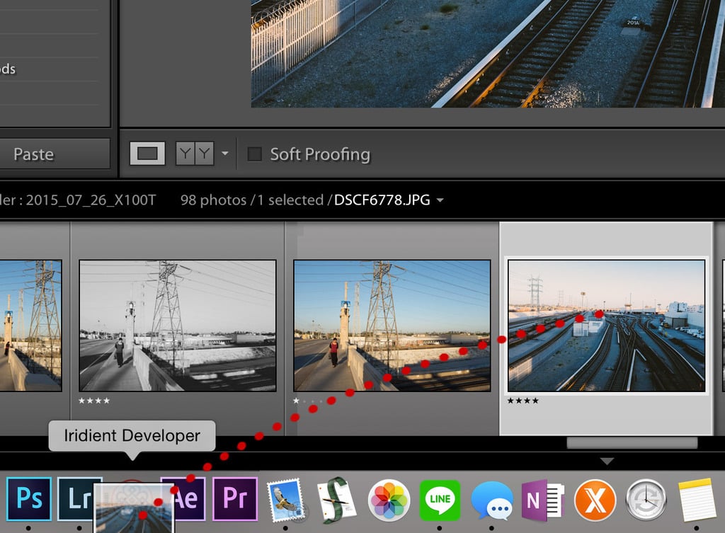 Drag into Iridient Developer from Lightroom