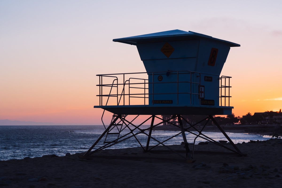 Sunset Lifeguard Tower