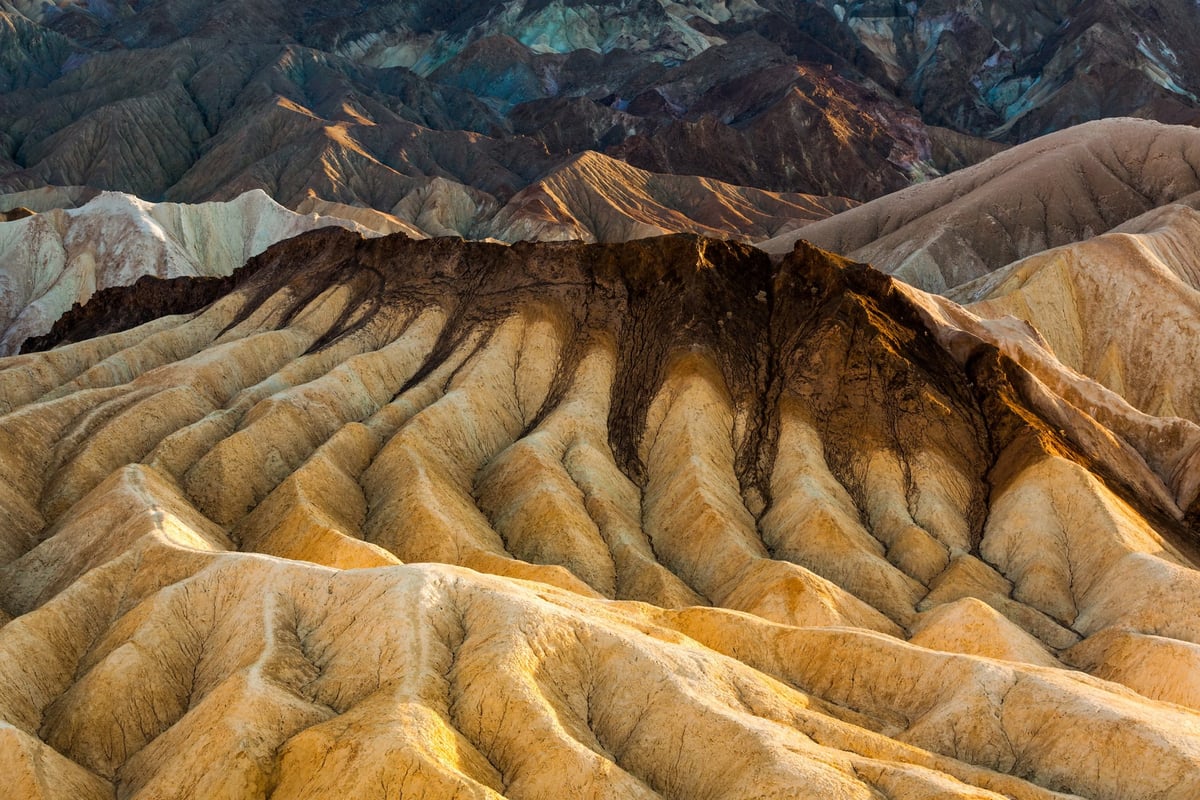 Zabriskie Point of Death Valley California