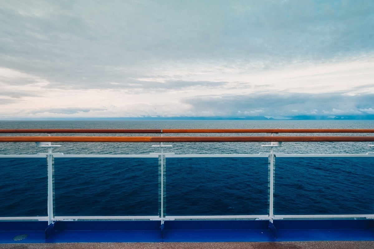 Looking out into the open ocean