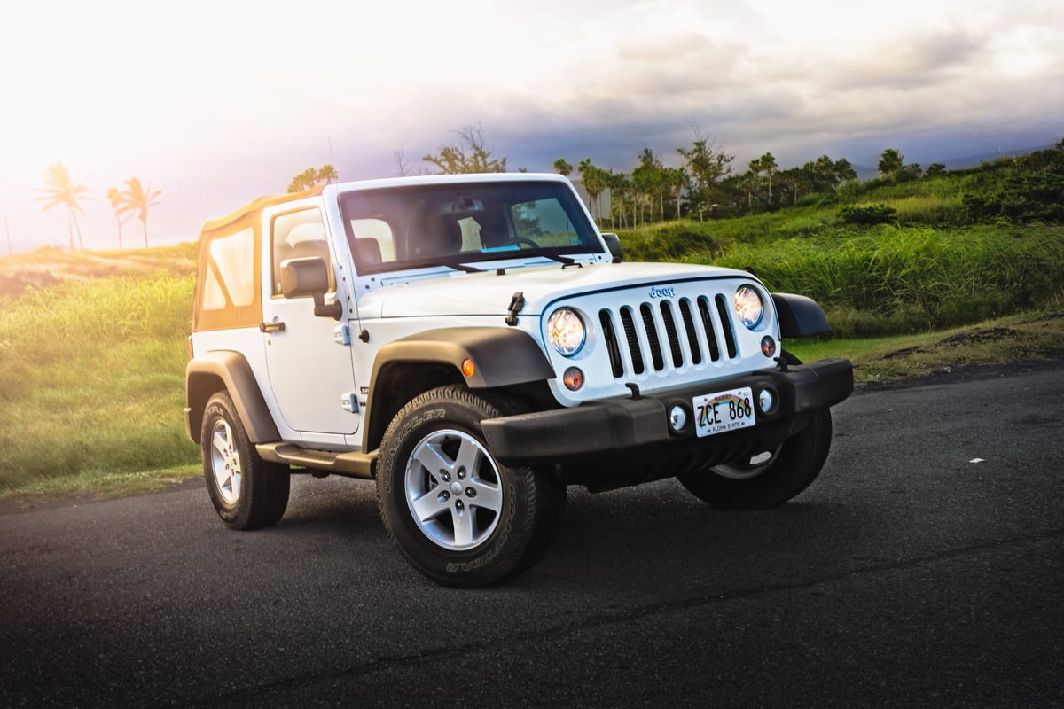 The Rental Jeep On The Big Island