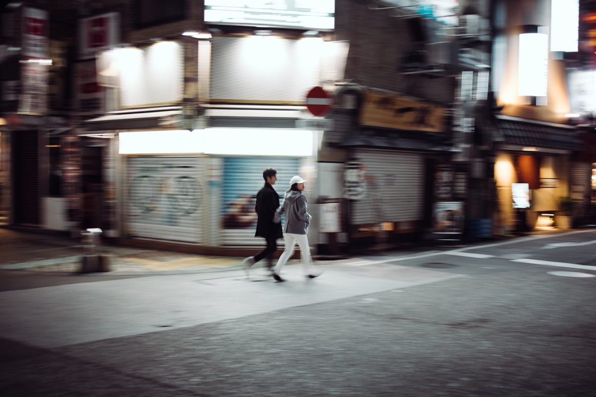Slow Shutter Street Photo