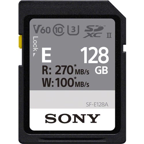 Sony E UHS-II Is the best memory card for the Sony A6500