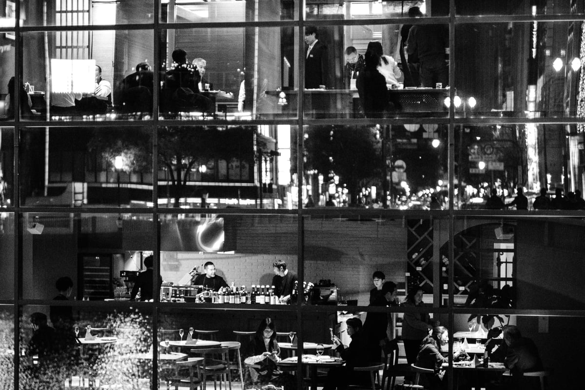 street photo sample black and white