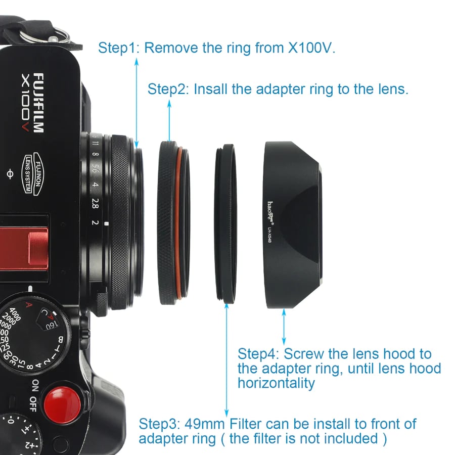 Hoage Square Hood for X100V