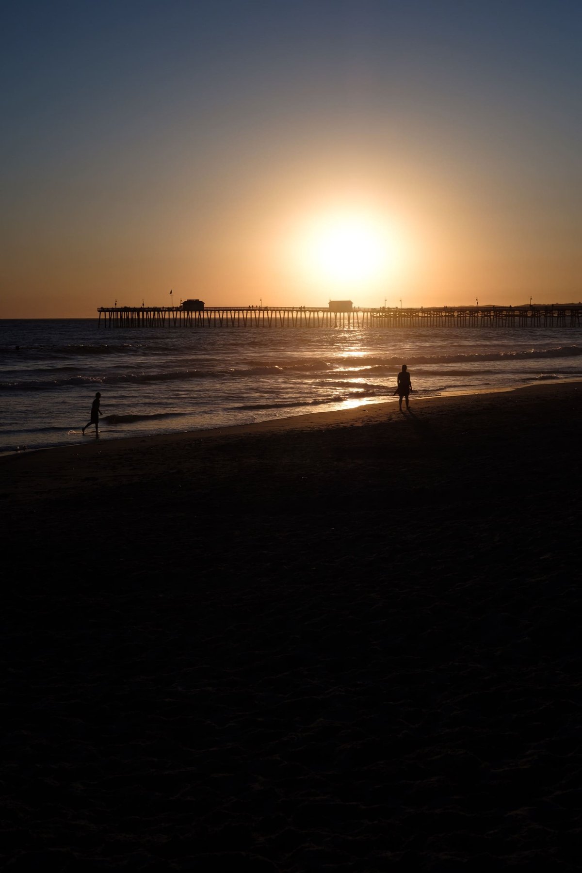 Sunset photo of San Clemente Pier.