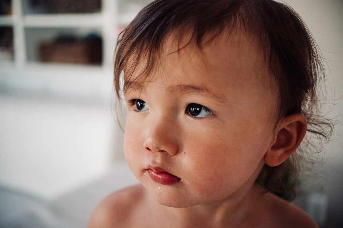 Closeup of little boy.