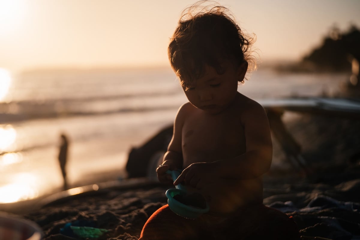 Pergear 50mm f1.8 Sample Silhouette at the  beach.