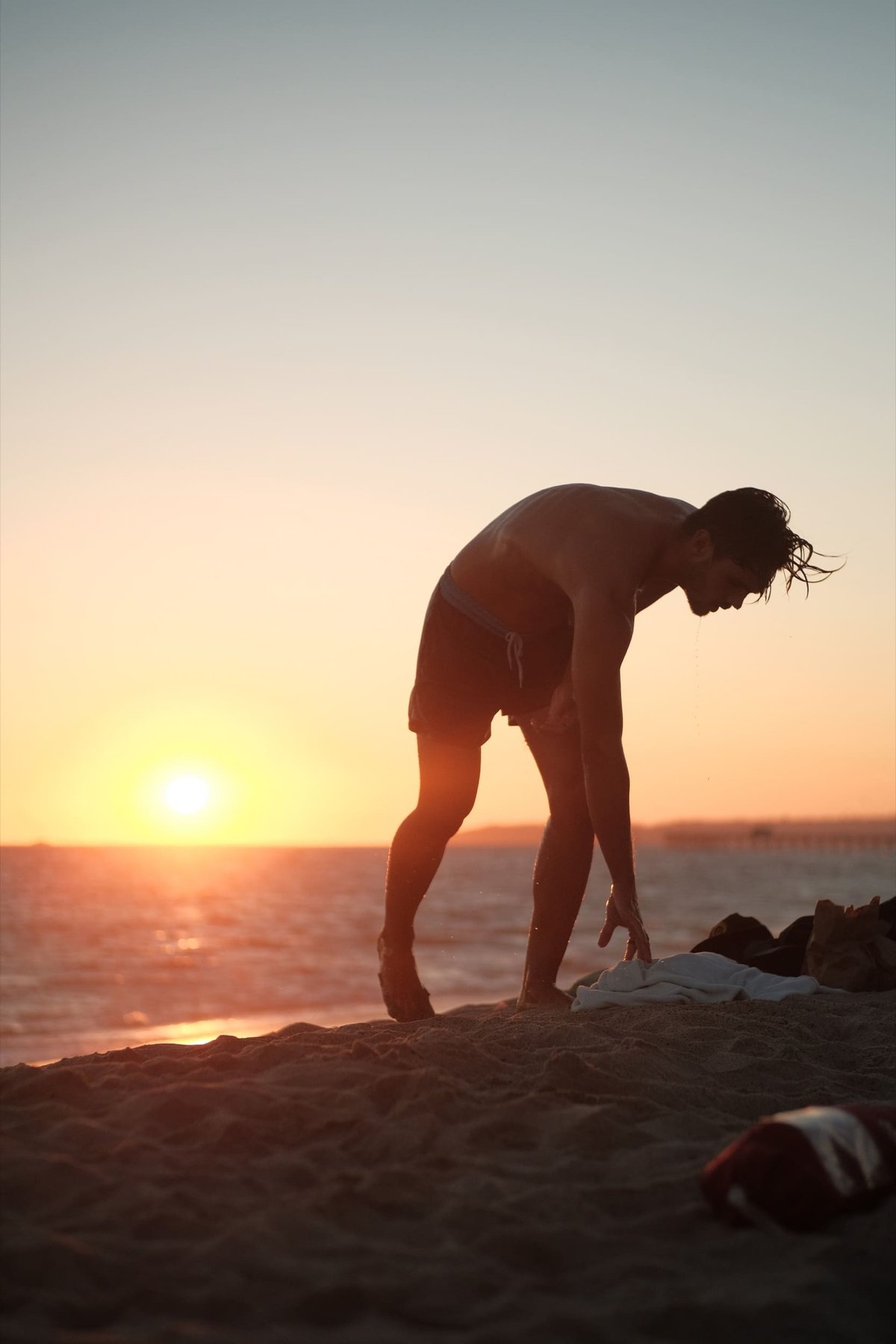 Lifestyle sports photography volleyball player.