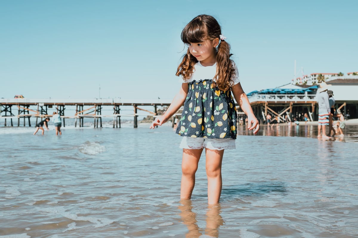 Lifestyle portrat at the beach