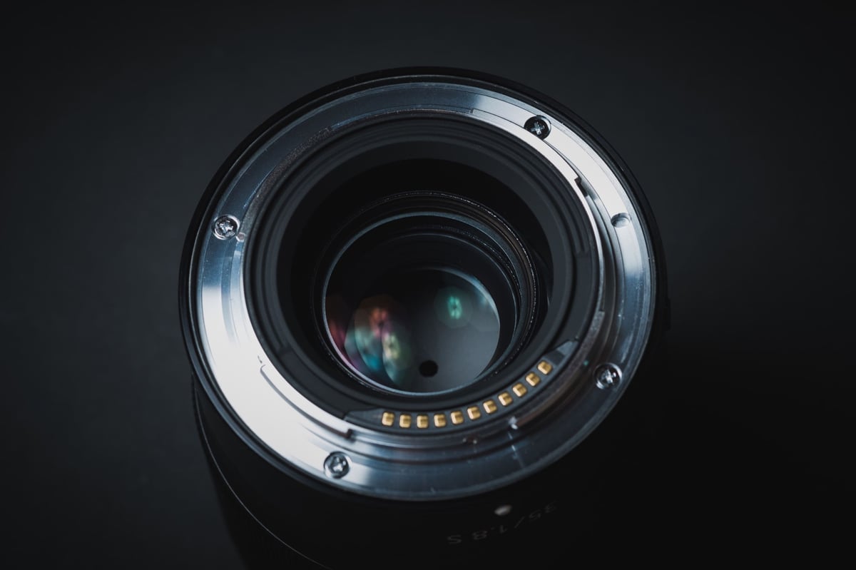 Nikon Z 35mm f1.8 Product Shot of Rear Element