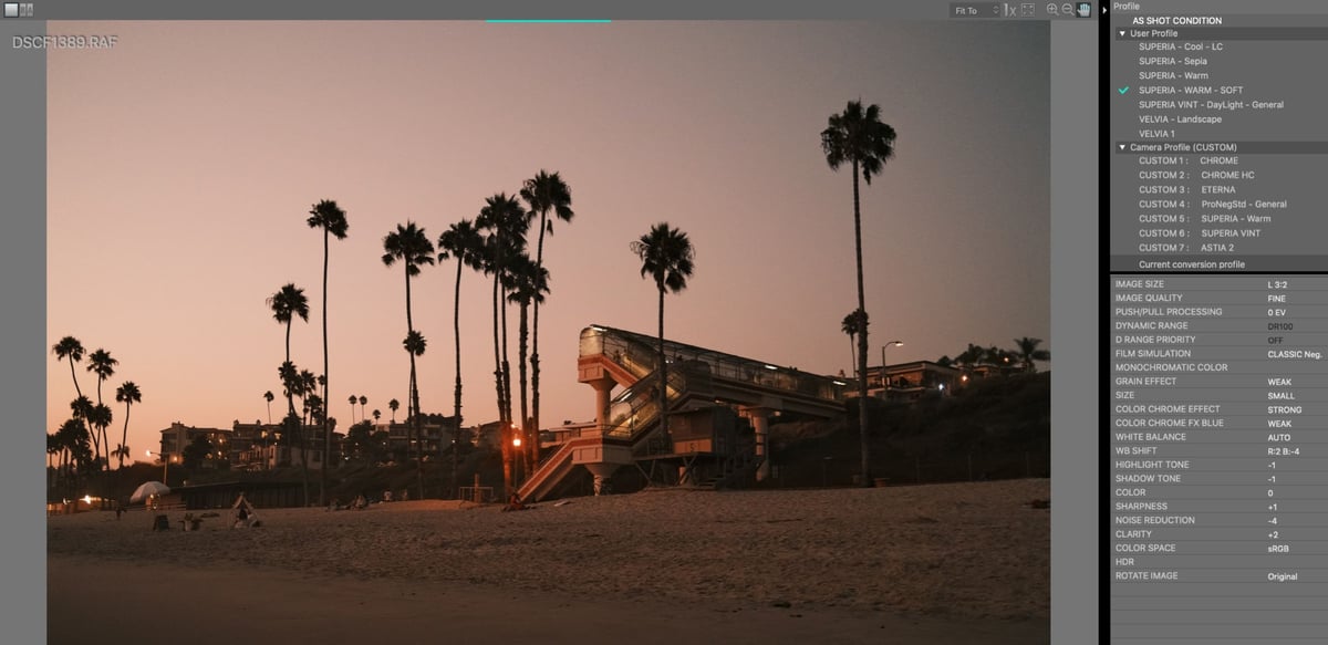 Sample Look with FUJIFILM X RAW STUDIO