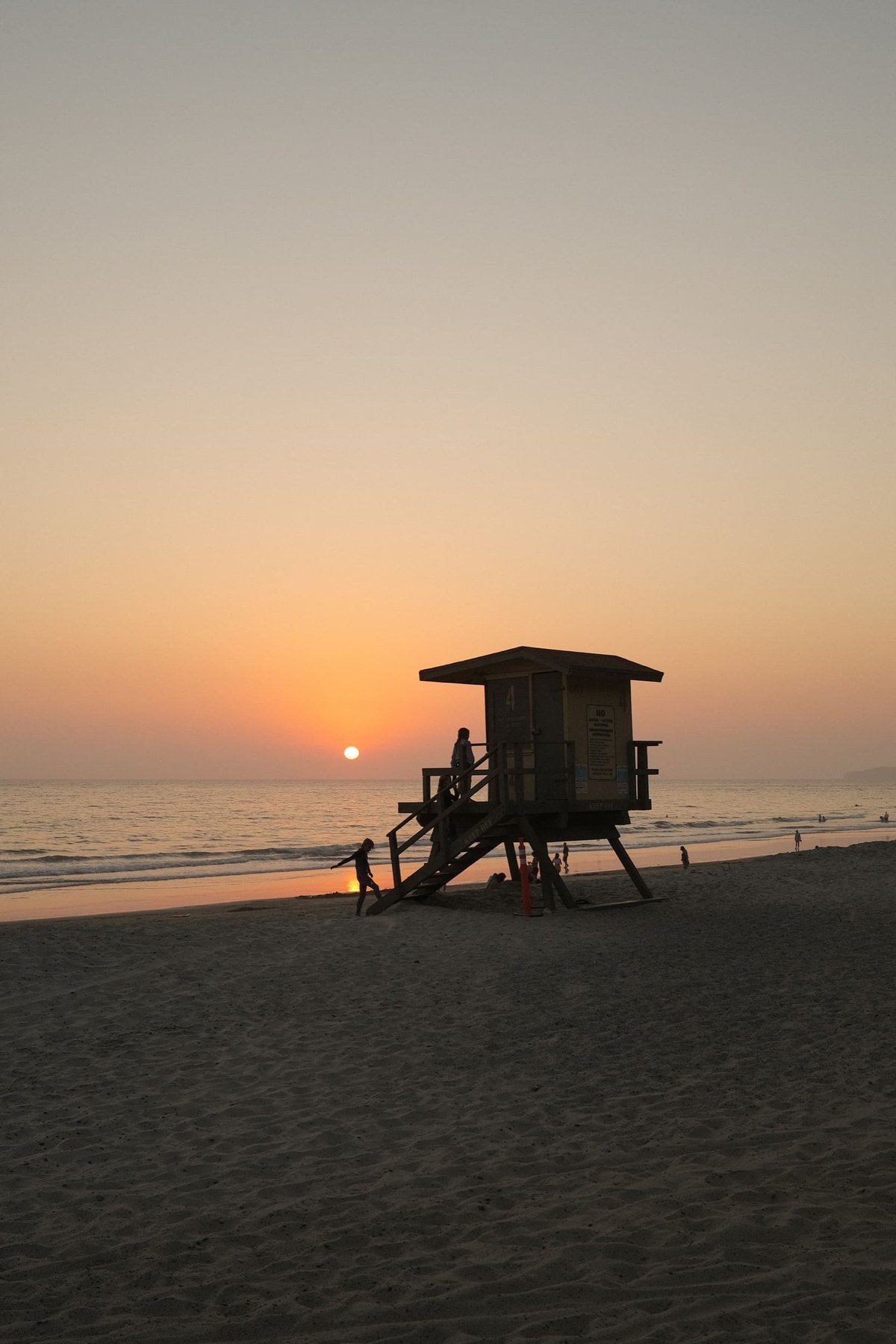 Sunset Photo of a Lifeguard Tower