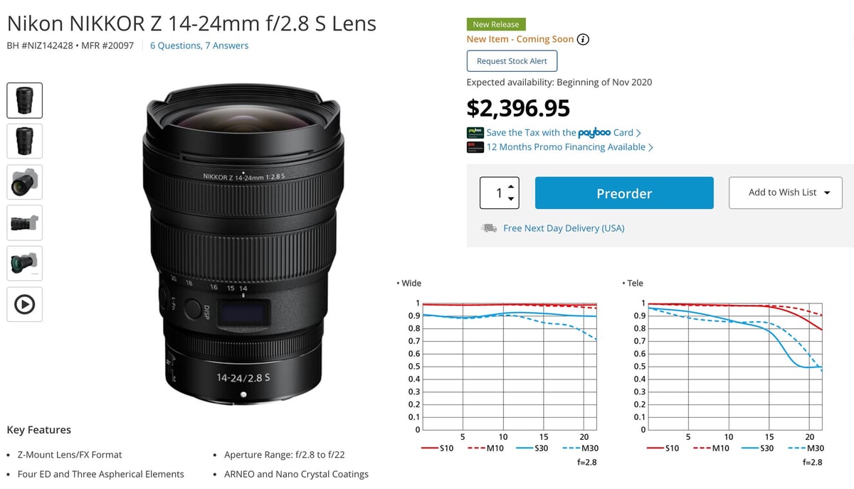 NIKKOR Z 14-24mm f2.8 Overview