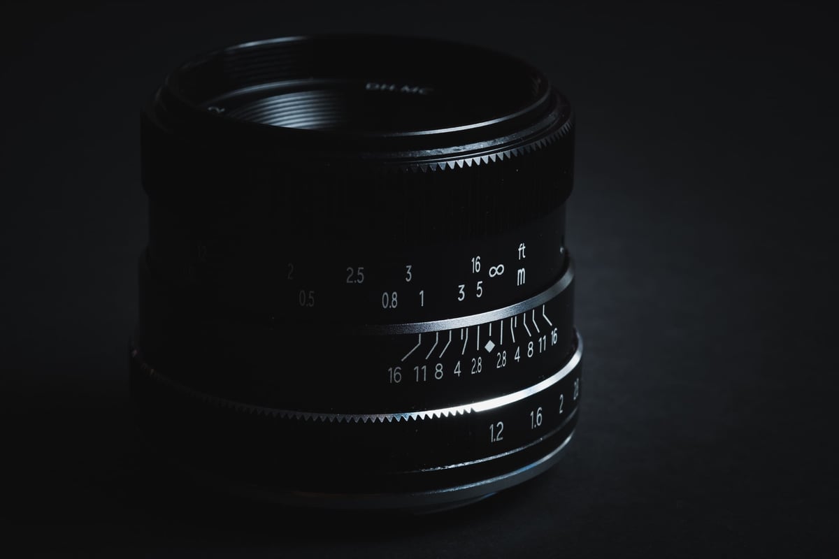 Closeup of the Pergear 35mm f1.2