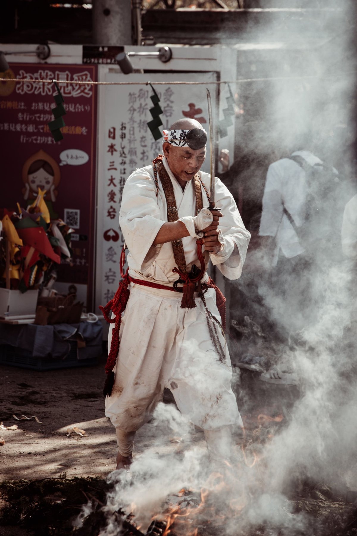 Fire Monk with sword