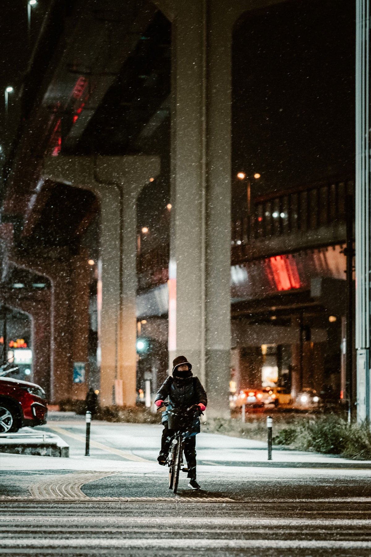 Street Photo in the snow
