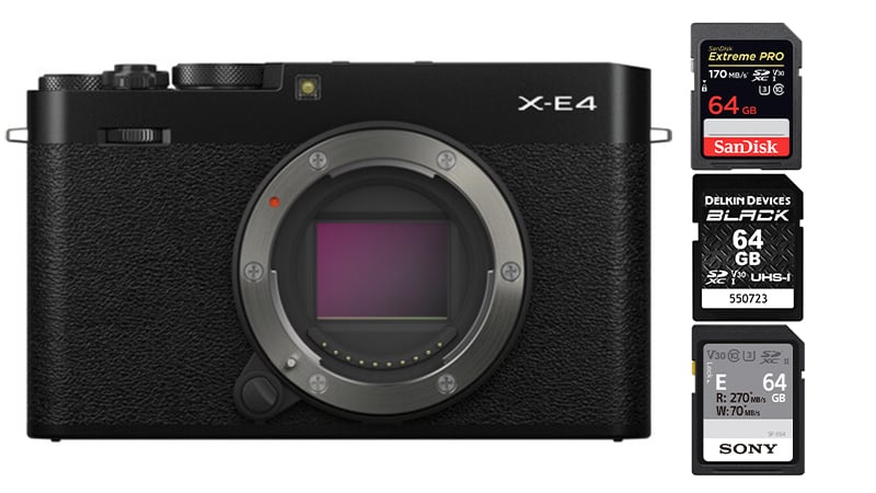 Best Memory Cards Fujifilm X-E4