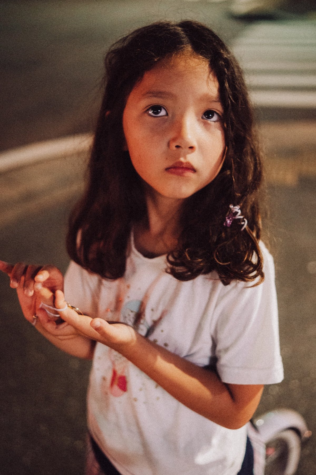 Portrait of Kalina at night