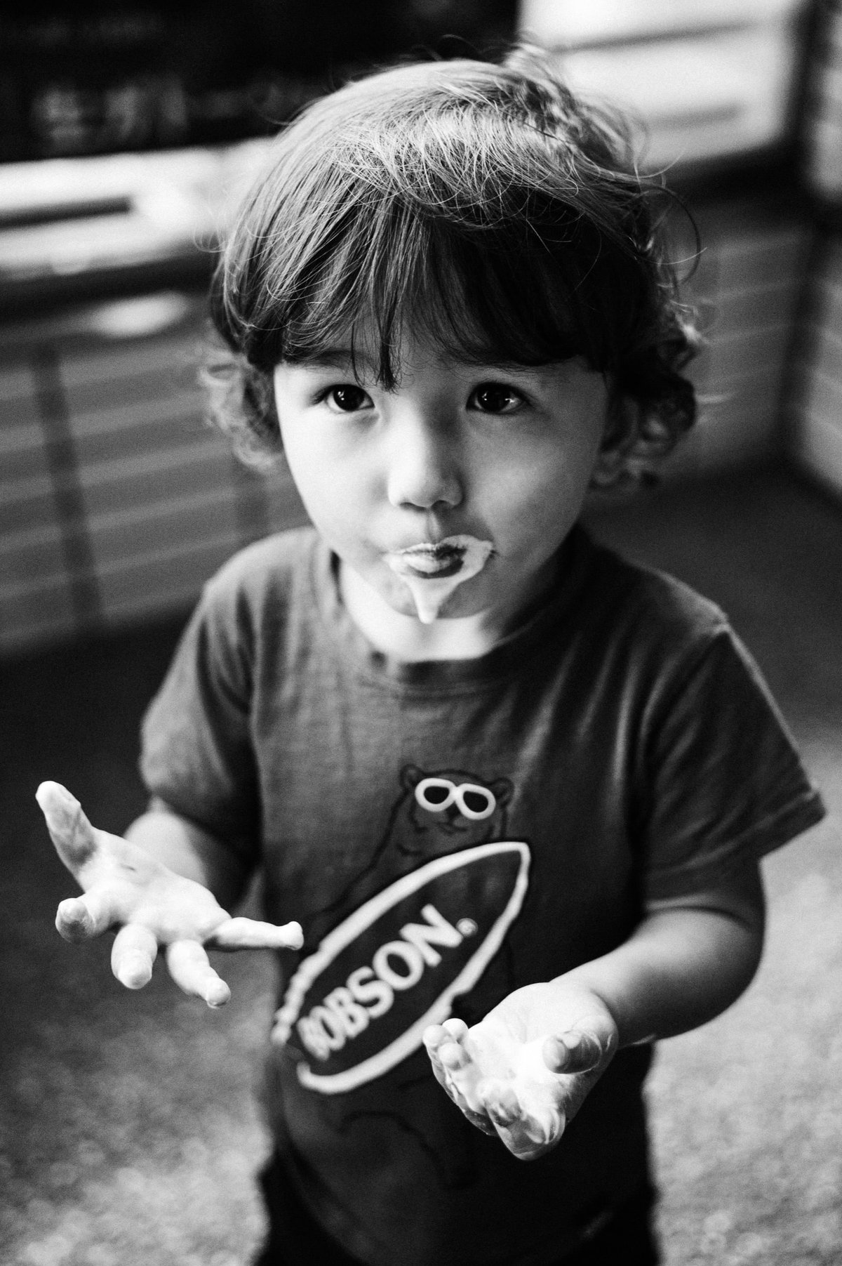 black and white sample photo of Luka