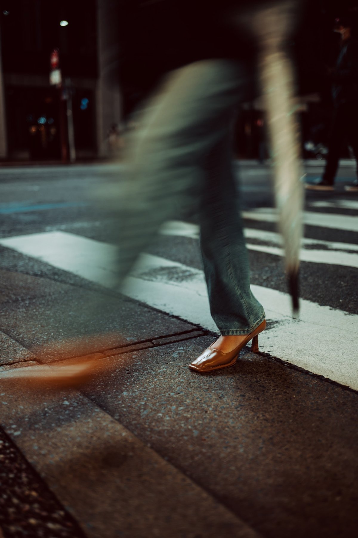 slow motion feet walking.