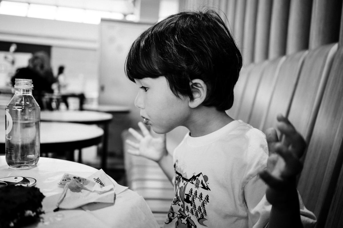 Luka with surprised look.