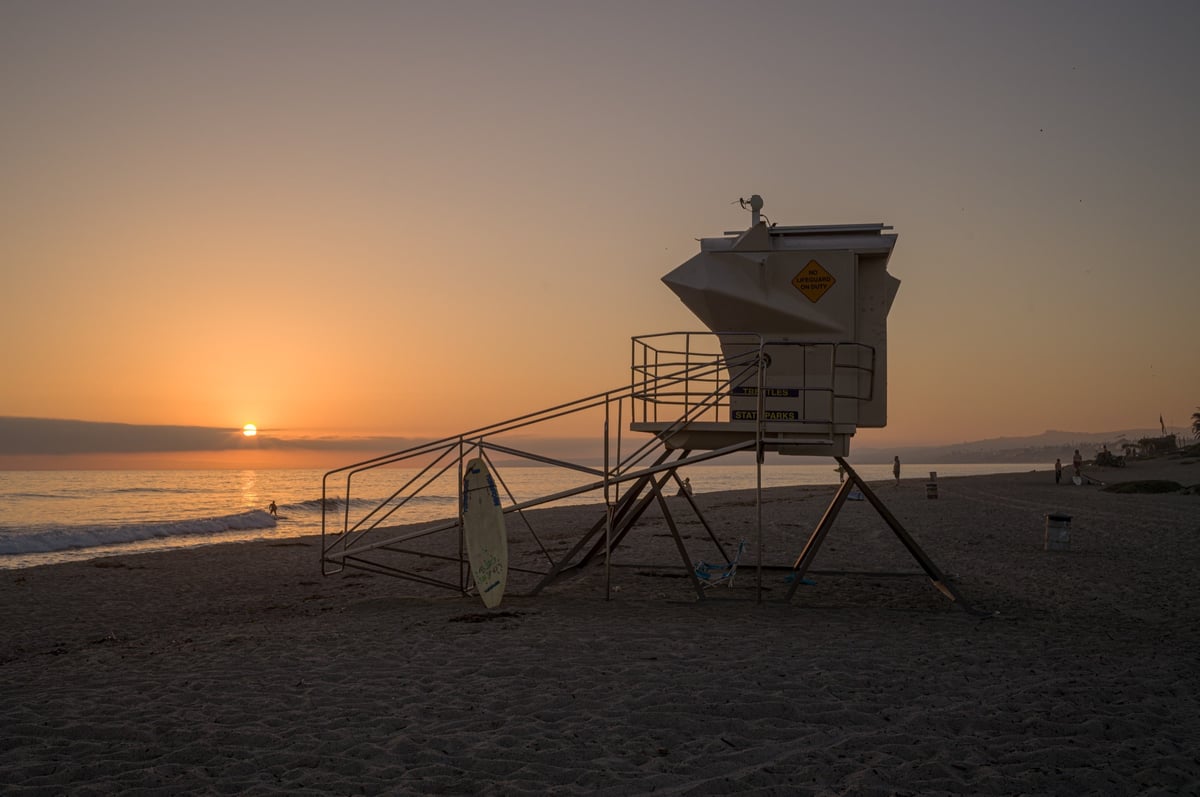 Landscape Photo of San Clemente Lifeguard Tower