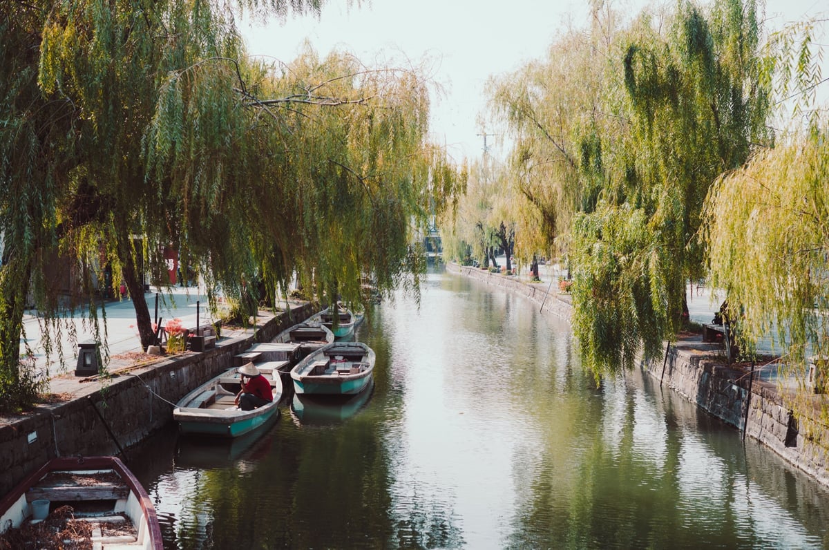 Yanagawa River in Japan