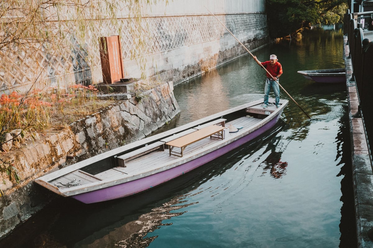 Yanagawa River in Japan