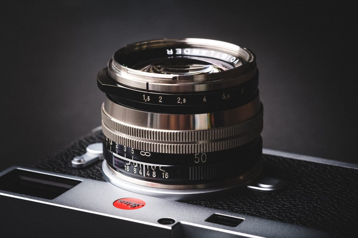 Voigtlander 50mm f1.5 II Product Photo on Leica M11