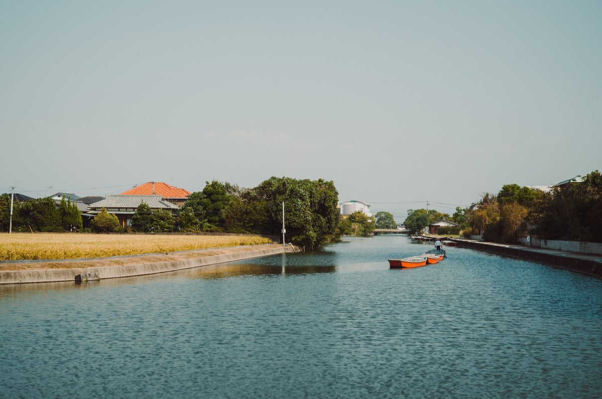 Landscape photo of a River in Yanagawa