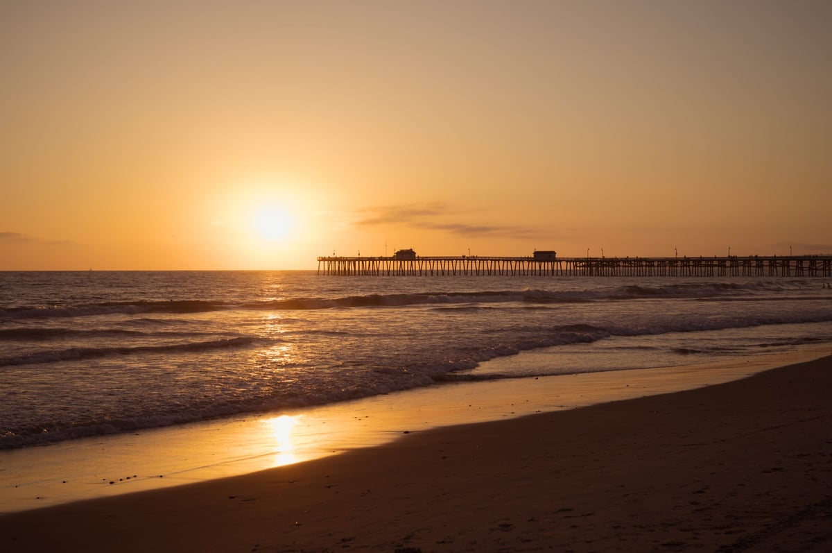 Landscape photo of the San Clemente Pier